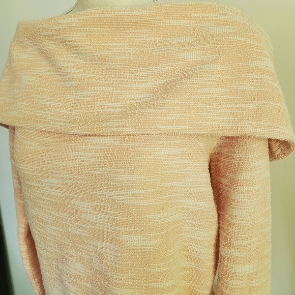 Sunday in Brooklyn | Anthropologie Pink Textured Off-Shouler Top - Picture 4 of 9